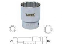 NIETZ 3 4 DRIVE CHROME SOCKET (12-POINT)